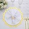 6 Metallic Gold 13 in Cardboard PLACEMATS Laser Cut Geometric Star Design